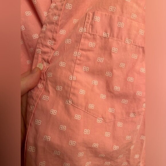 Balenciaga BB Printed Cotton Poplin Shirt - Picture 8 of 8